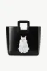 CUSTOM SHIRLEY LEATHER BAG | BLACK sold by STAUD