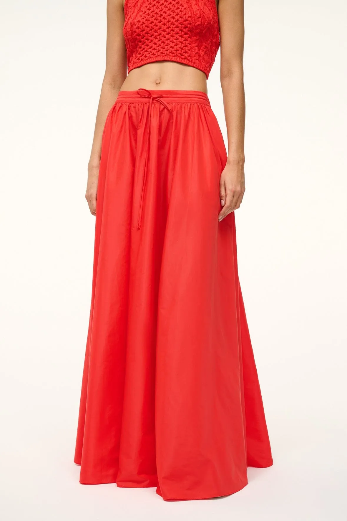 MAXI EDEN SKIRT | RED ROSE sold by STAUD product image thumbnail 2