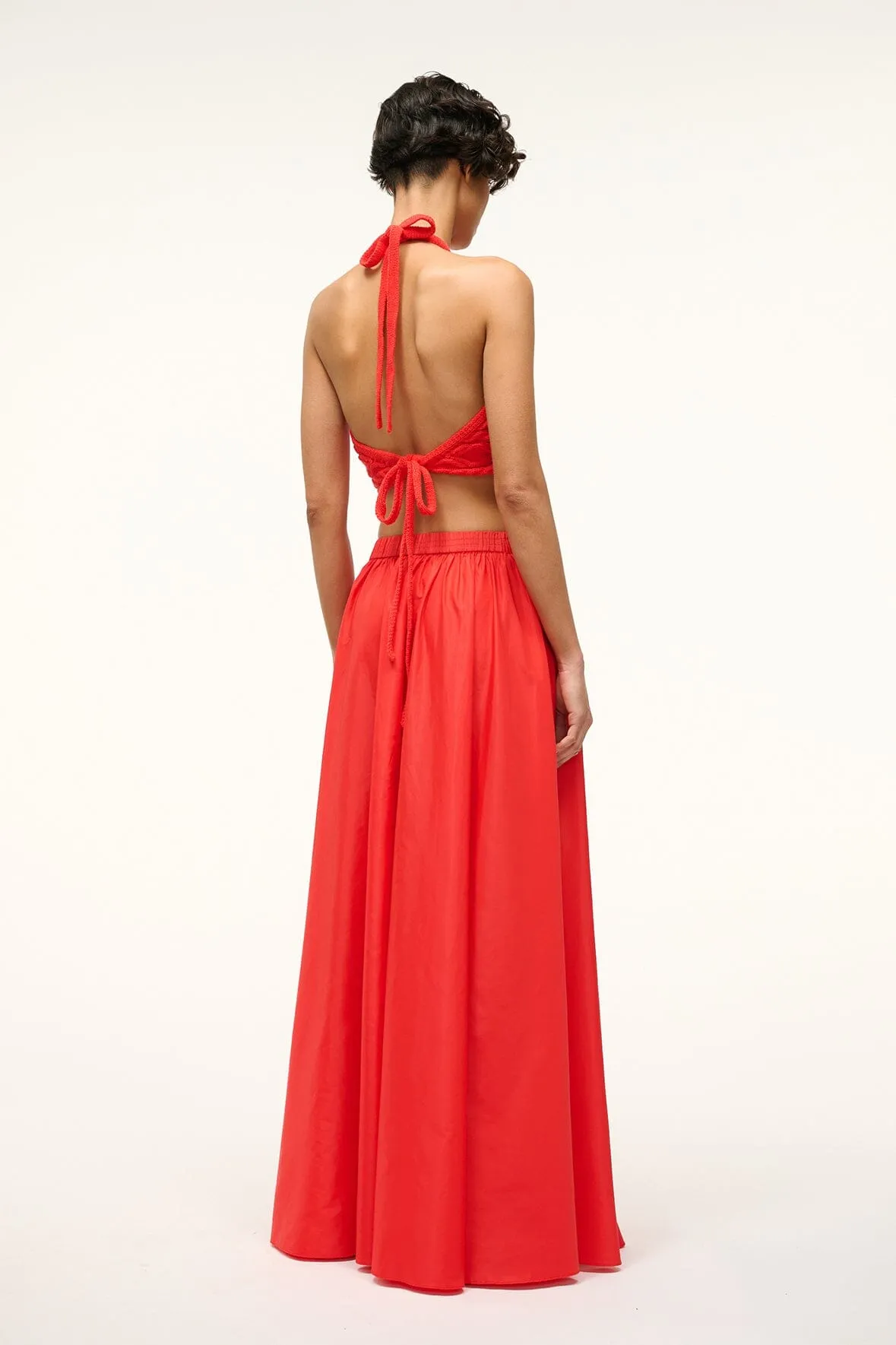 MAXI EDEN SKIRT | RED ROSE sold by STAUD product image thumbnail 3