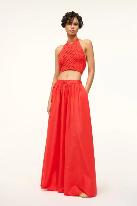 MAXI EDEN SKIRT | RED ROSE sold by STAUD