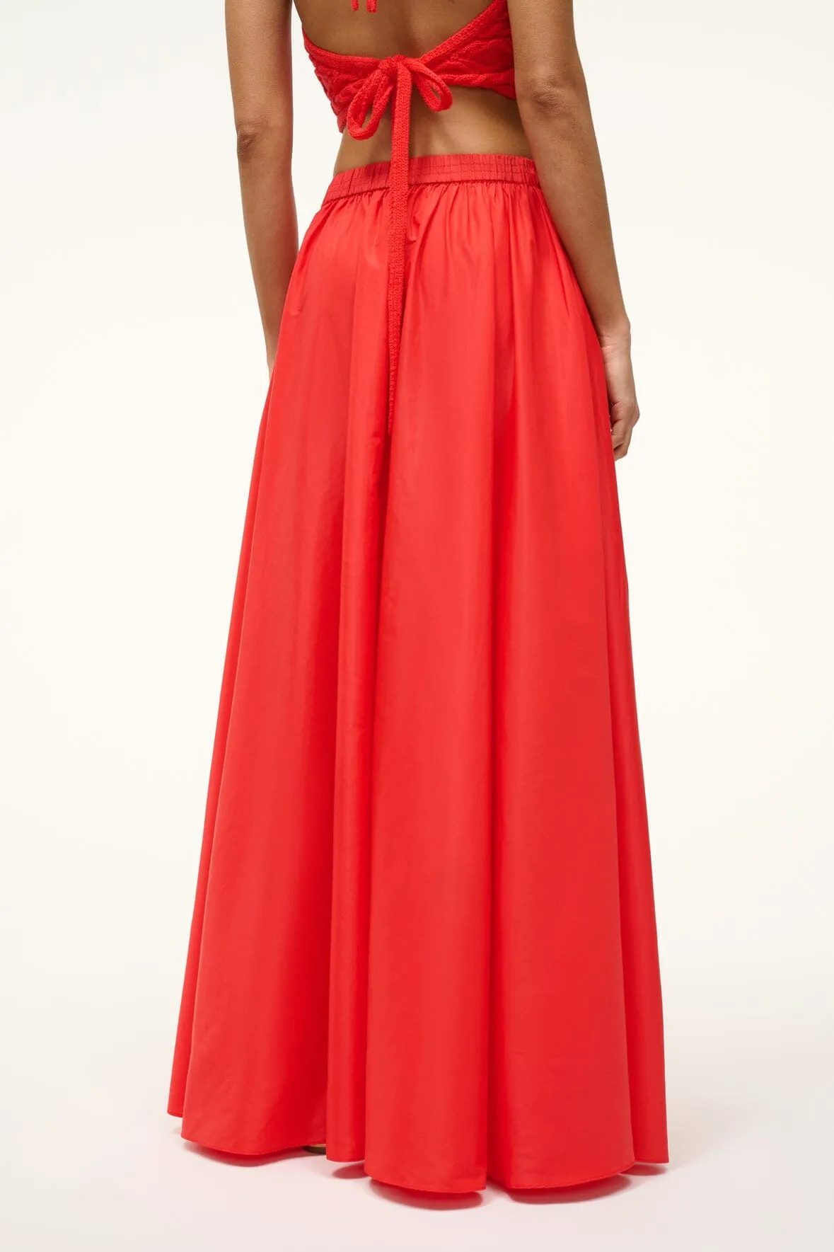 MAXI EDEN SKIRT | RED ROSE sold by STAUD product image thumbnail 4