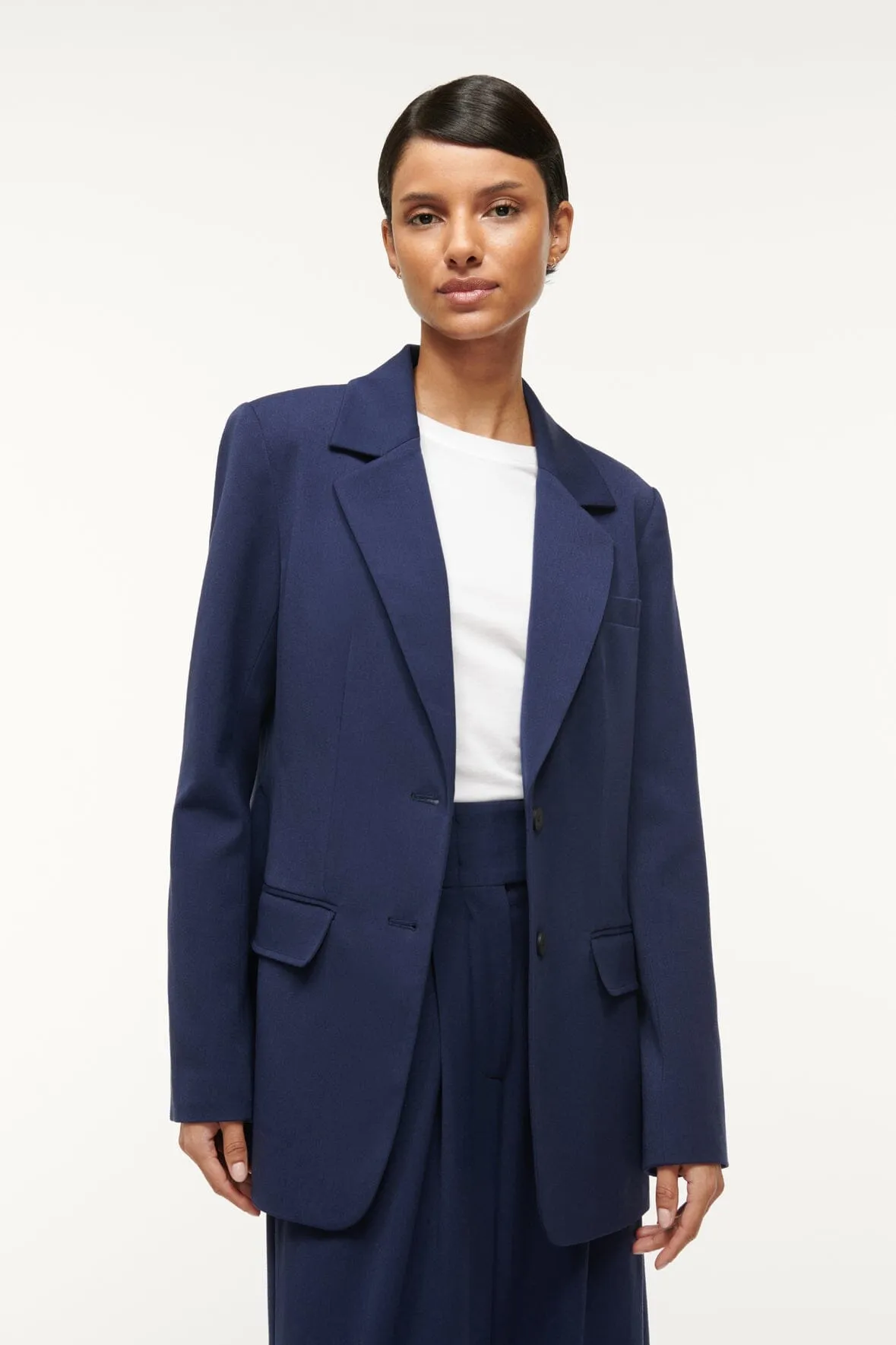 CITY BLAZER | NAVY sold by STAUD product image thumbnail 2