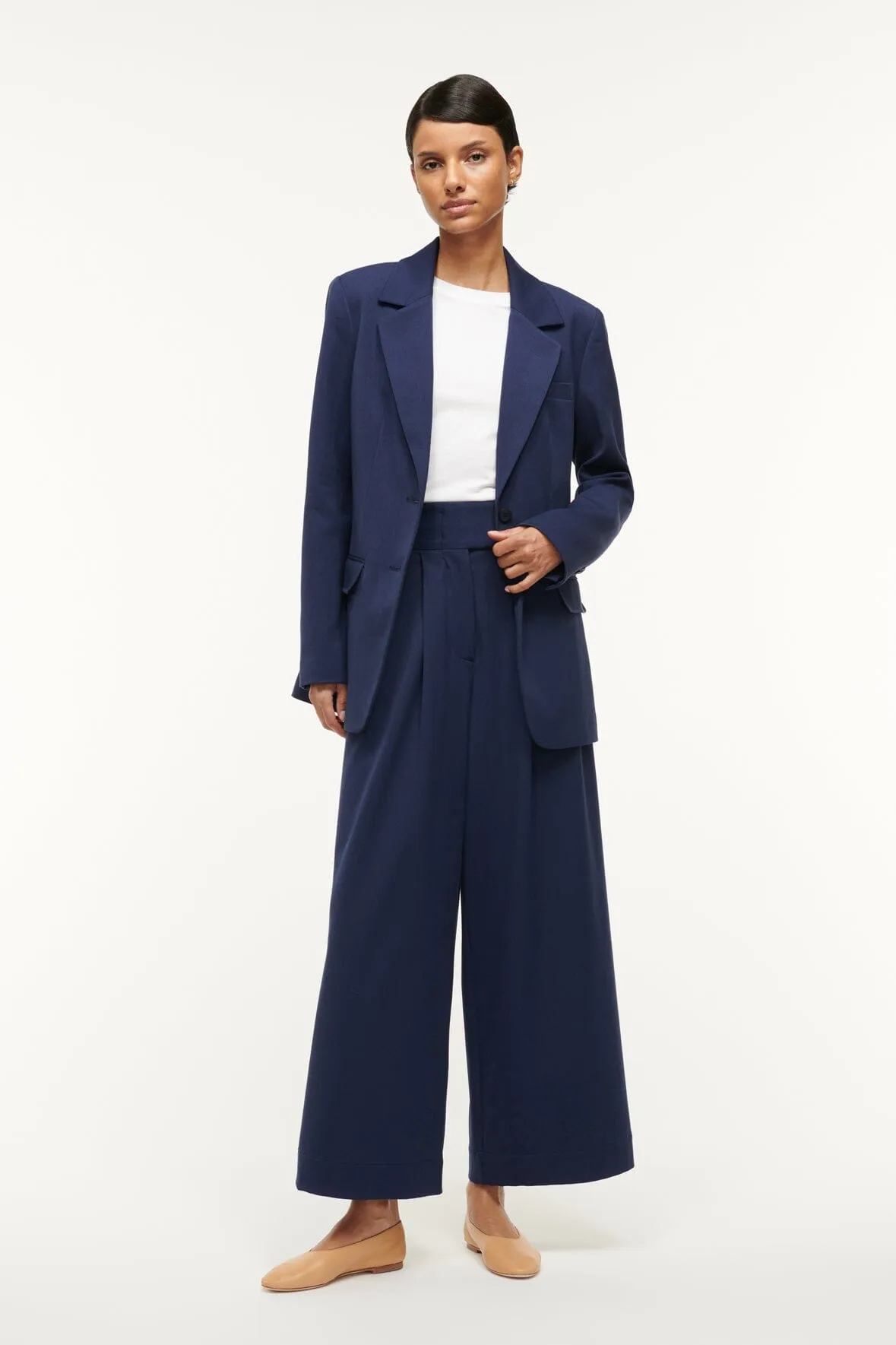 CITY BLAZER | NAVY sold by STAUD