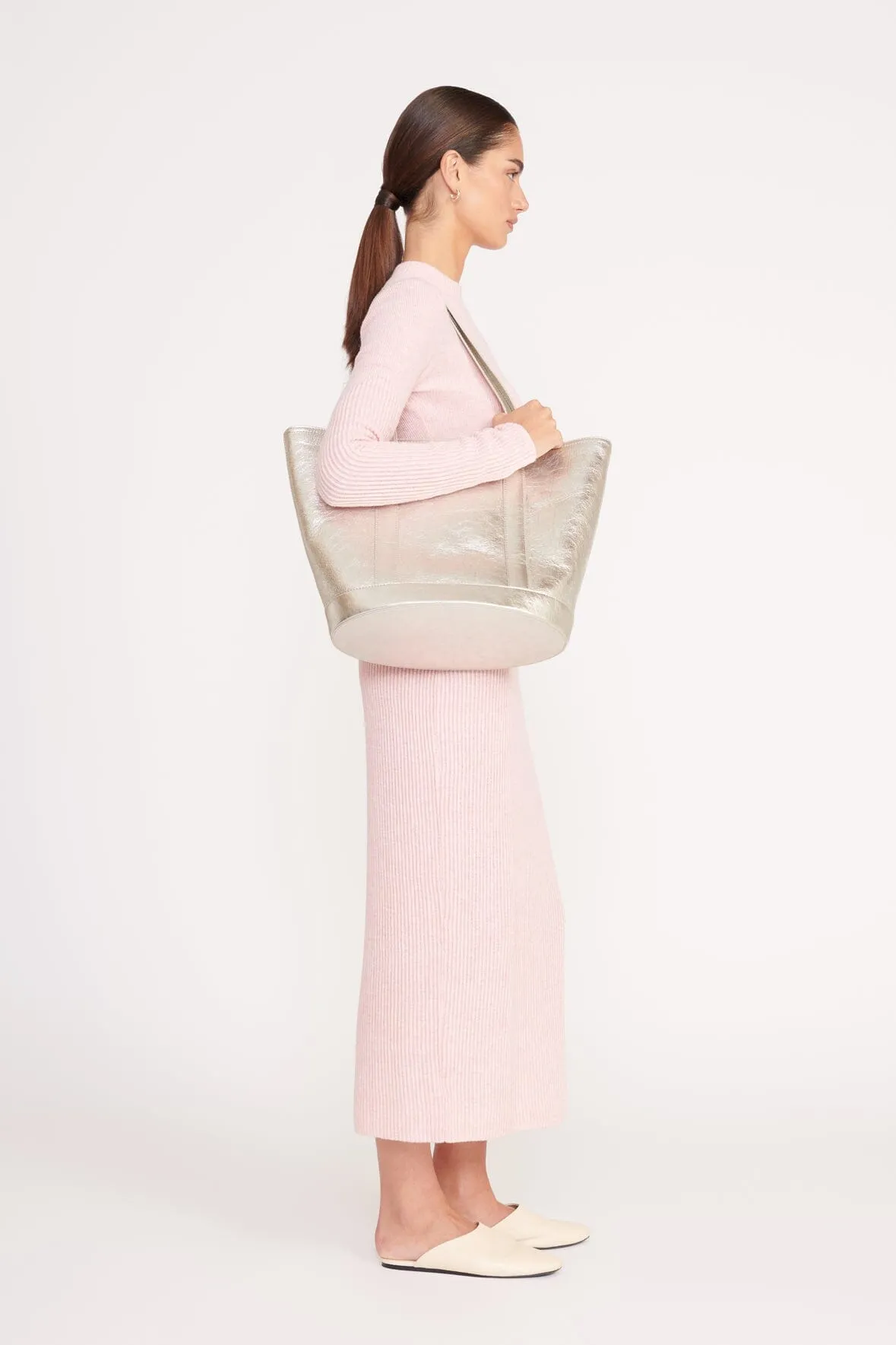 ALLORA TOTE | SILVER sold by STAUD product image thumbnail 2