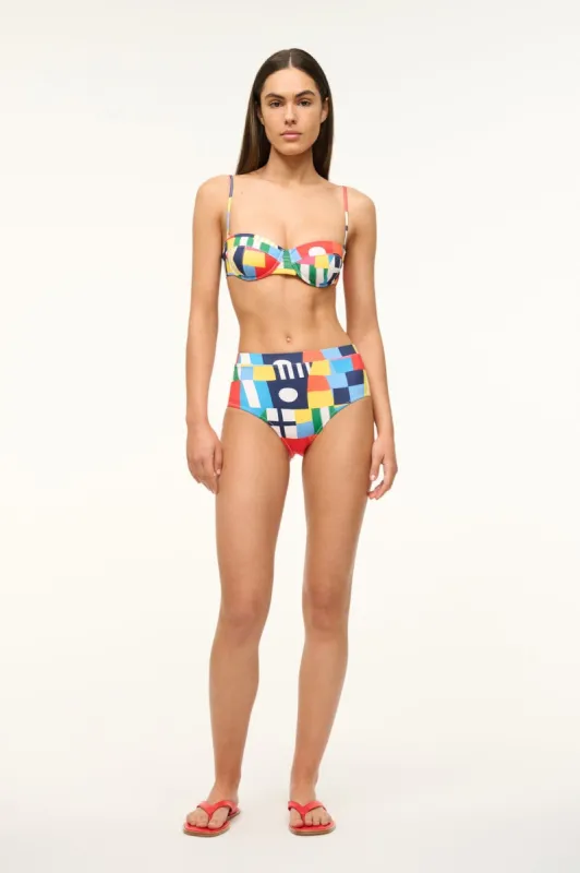 DEVON HIGH RISE BIKINI BOTTOM | SAILS UP sold by STAUD