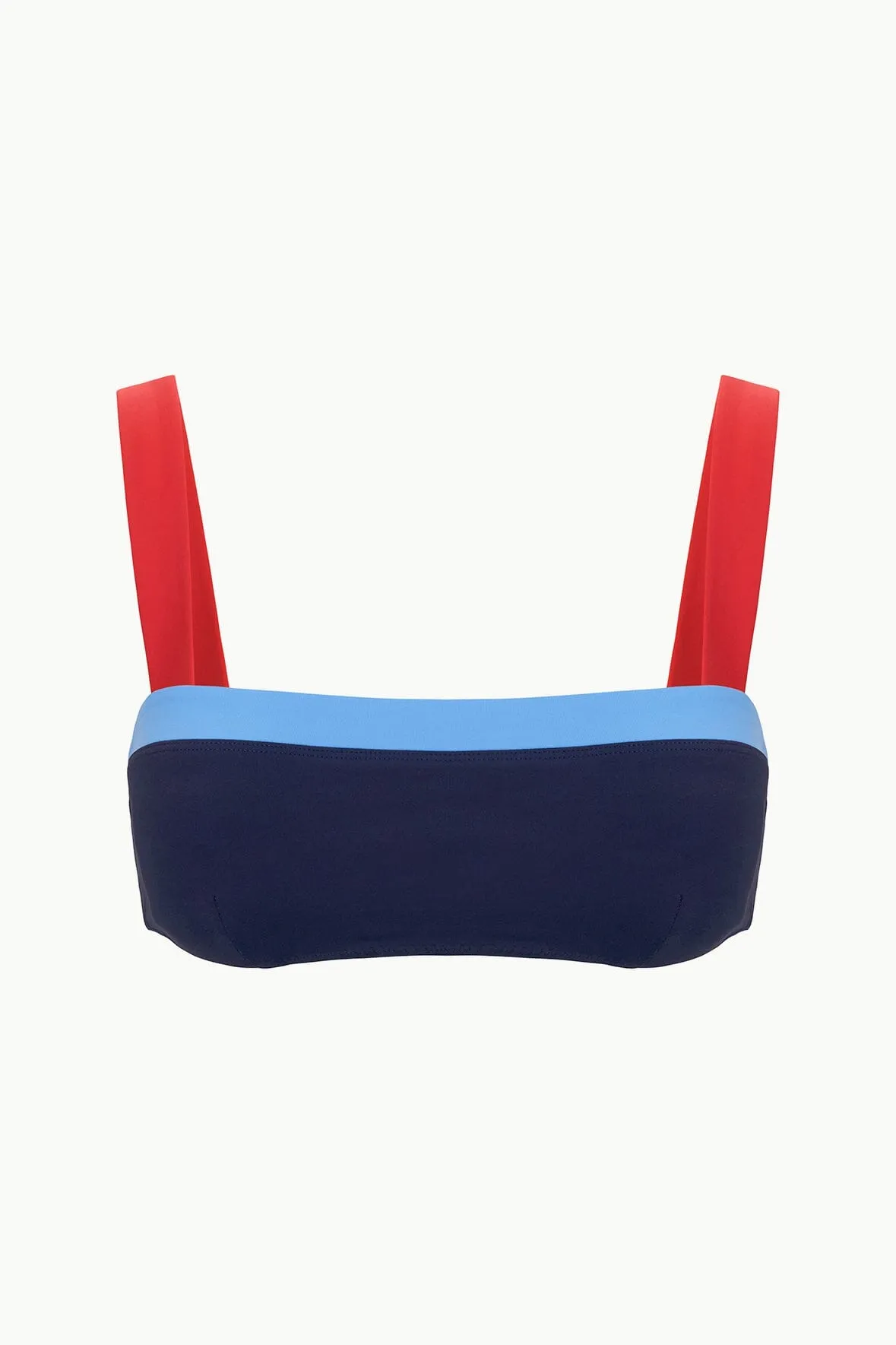 LIV BIKINI TOP | NAVY COLORBLOCK sold by STAUD product image thumbnail 5