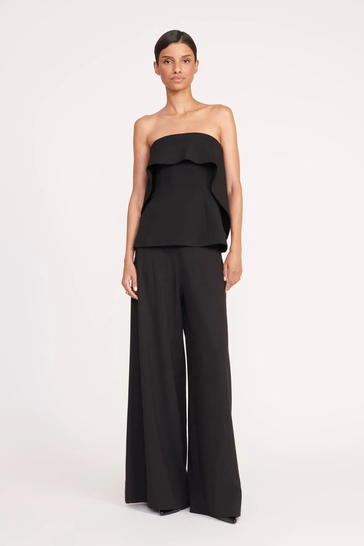 ANASTASIA TOP | BLACK sold by STAUD