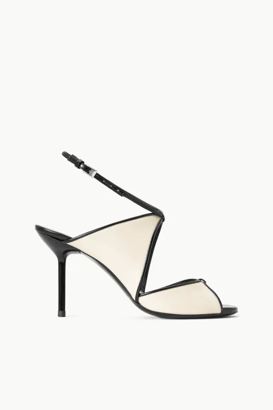 EMILIA STILETTO | CREAM BLACK sold by STAUD