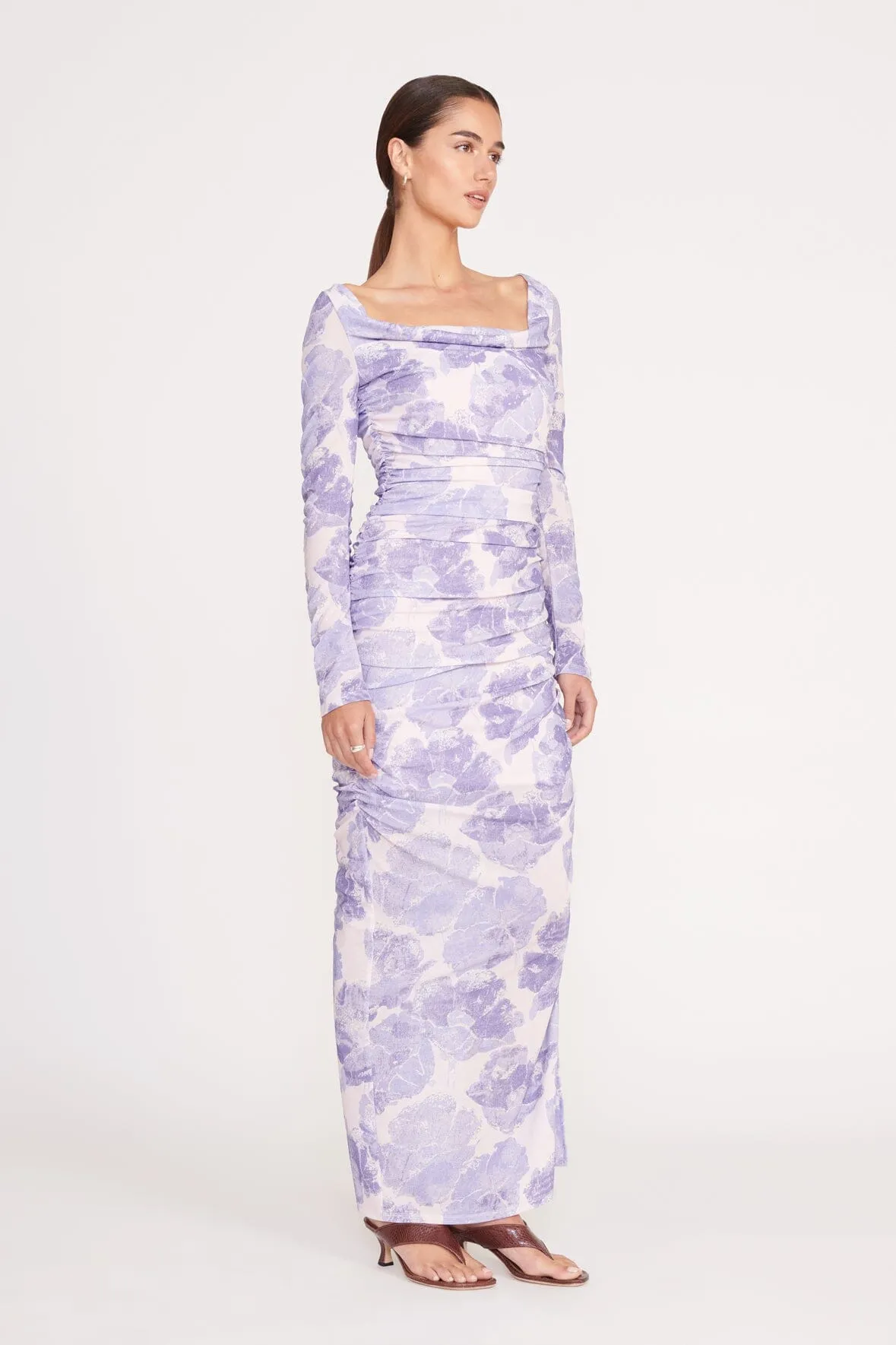 SOLANA DRESS | ANTIQUE PRESSED FLOWERS sold by STAUD product image thumbnail 3