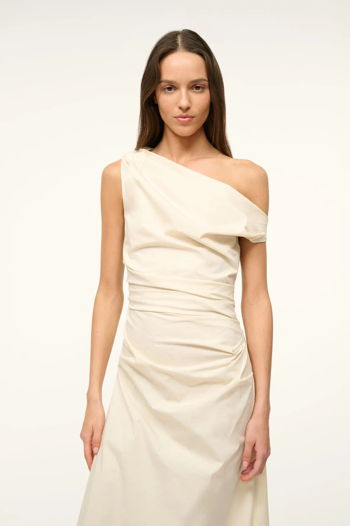 MAXI PHARE DRESS | BUTTERCREAM sold by STAUD product image thumbnail 4