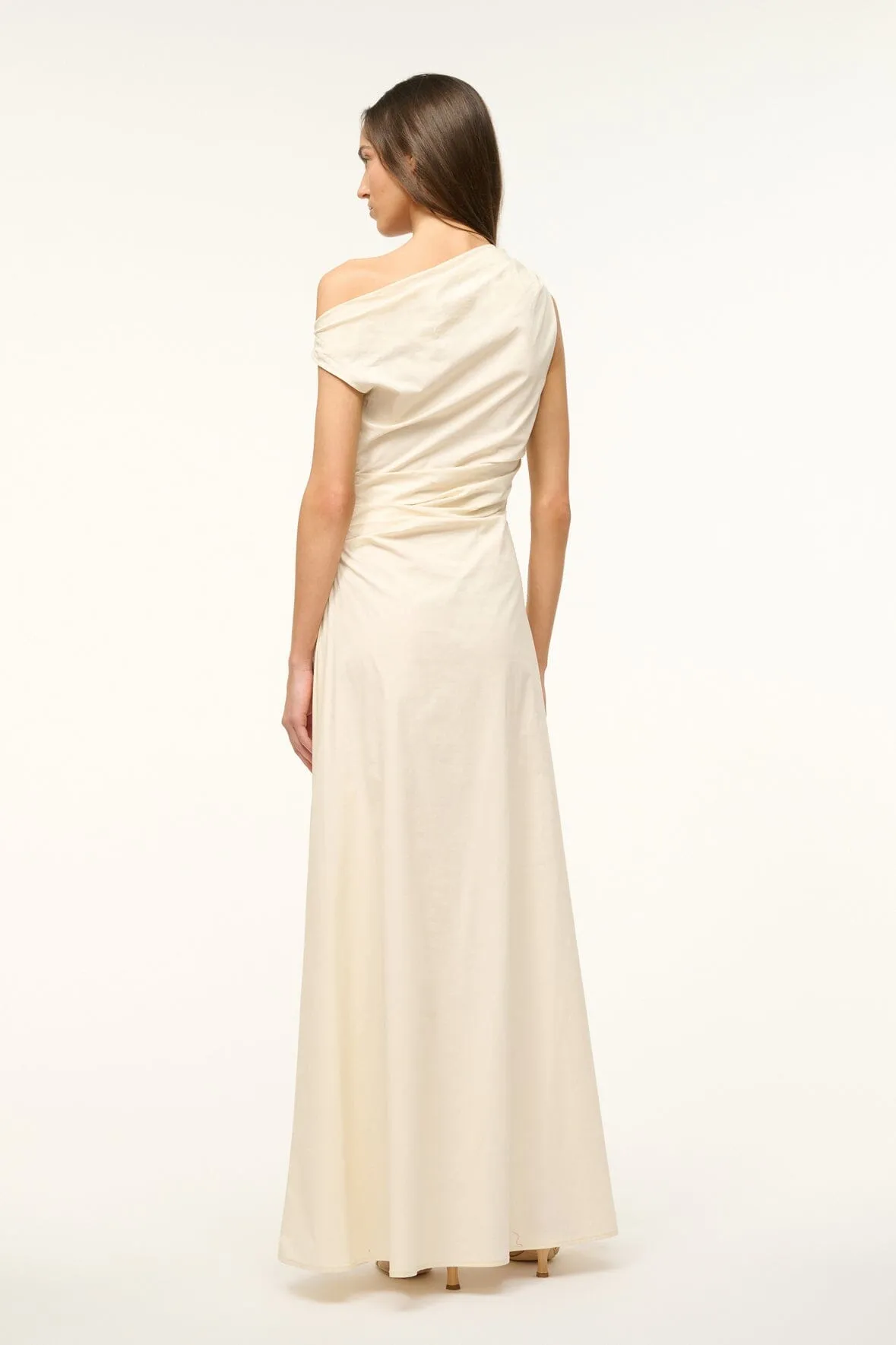 MAXI PHARE DRESS | BUTTERCREAM sold by STAUD product image thumbnail 3