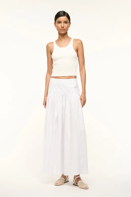 PROCIDA SKIRT | WHITE sold by STAUD