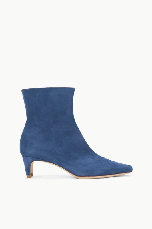 WALLY ANKLE BOOT | BLEU SUEDE sold by STAUD