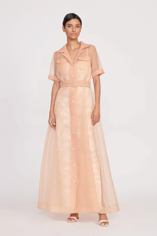 MILLIE DRESS | BEIGE IVORY TOILE sold by STAUD