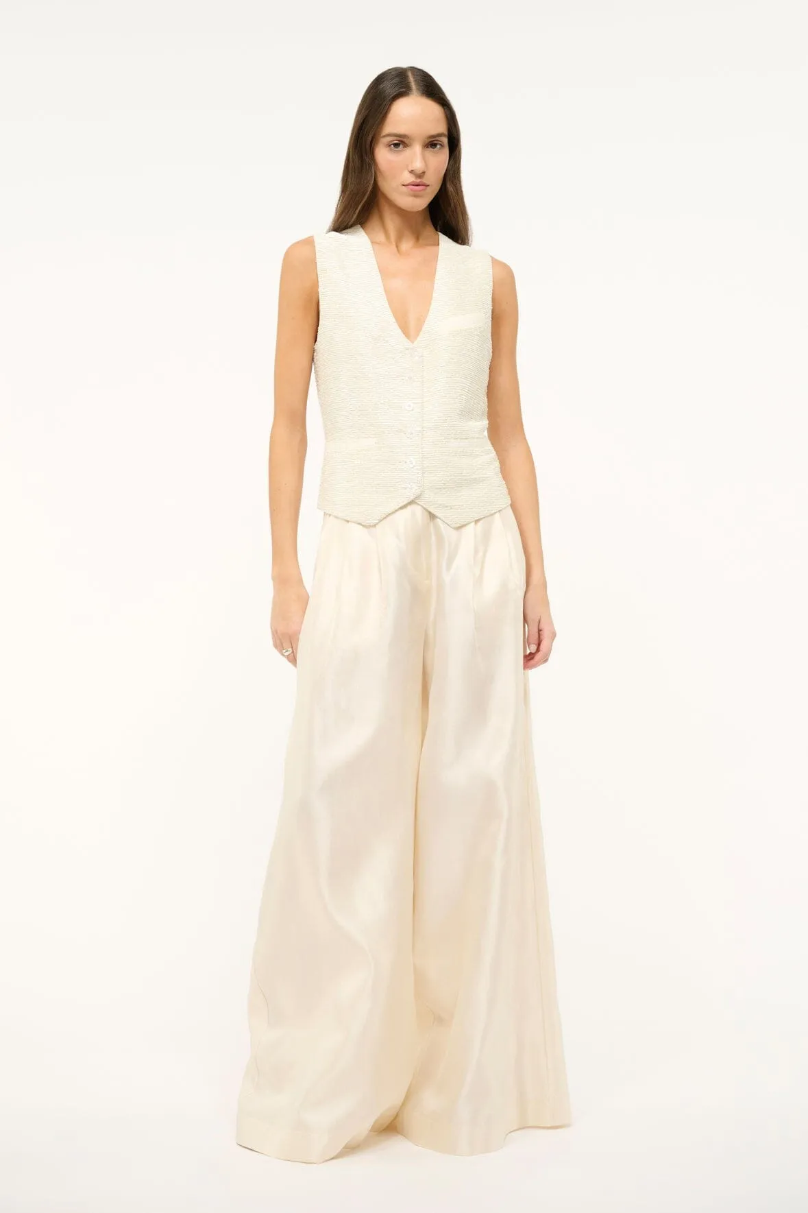 SASHA PANT | IVORY sold by STAUD product image thumbnail 5