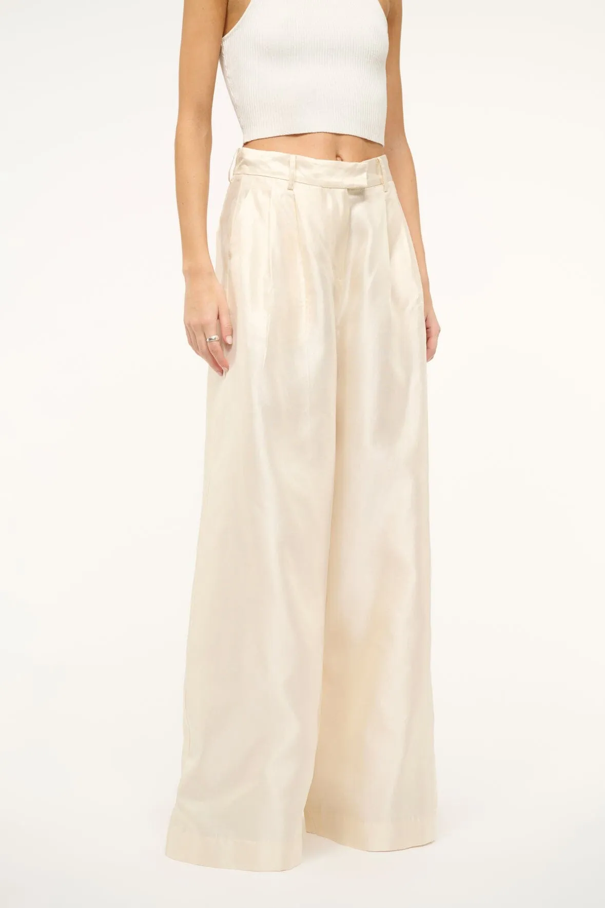 SASHA PANT | IVORY sold by STAUD product image thumbnail 2