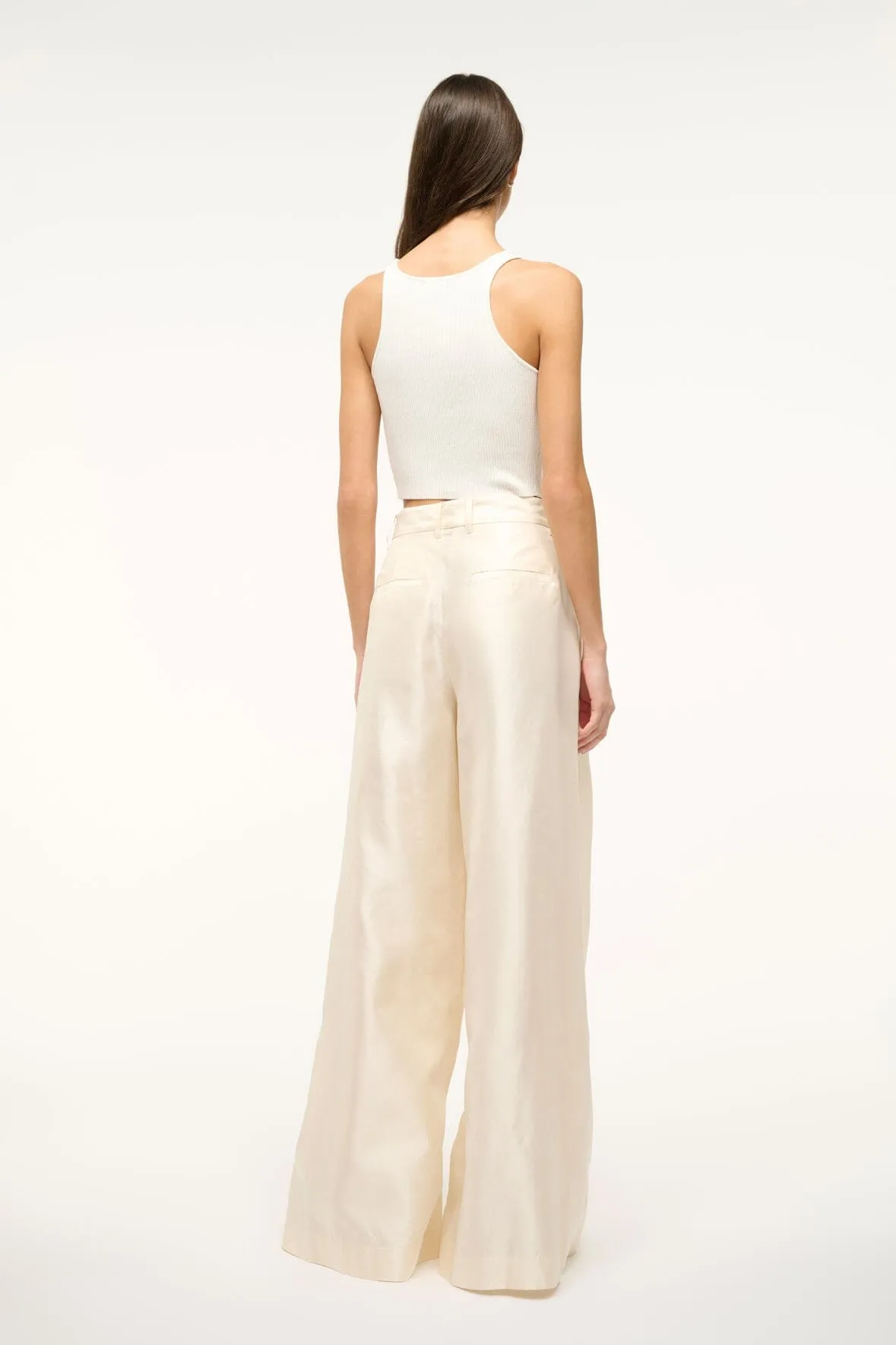 SASHA PANT | IVORY sold by STAUD product image thumbnail 3
