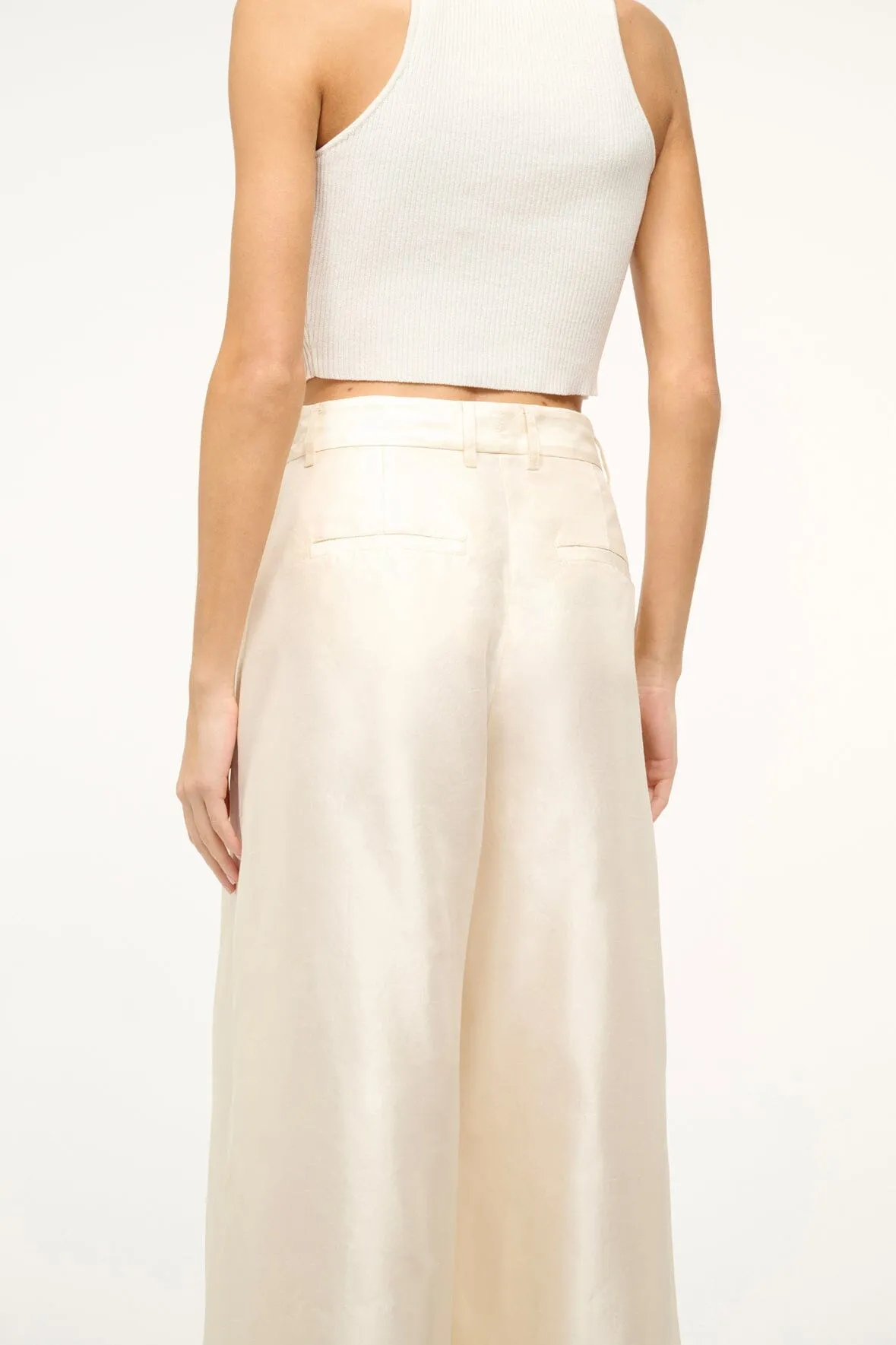 SASHA PANT | IVORY sold by STAUD product image thumbnail 4