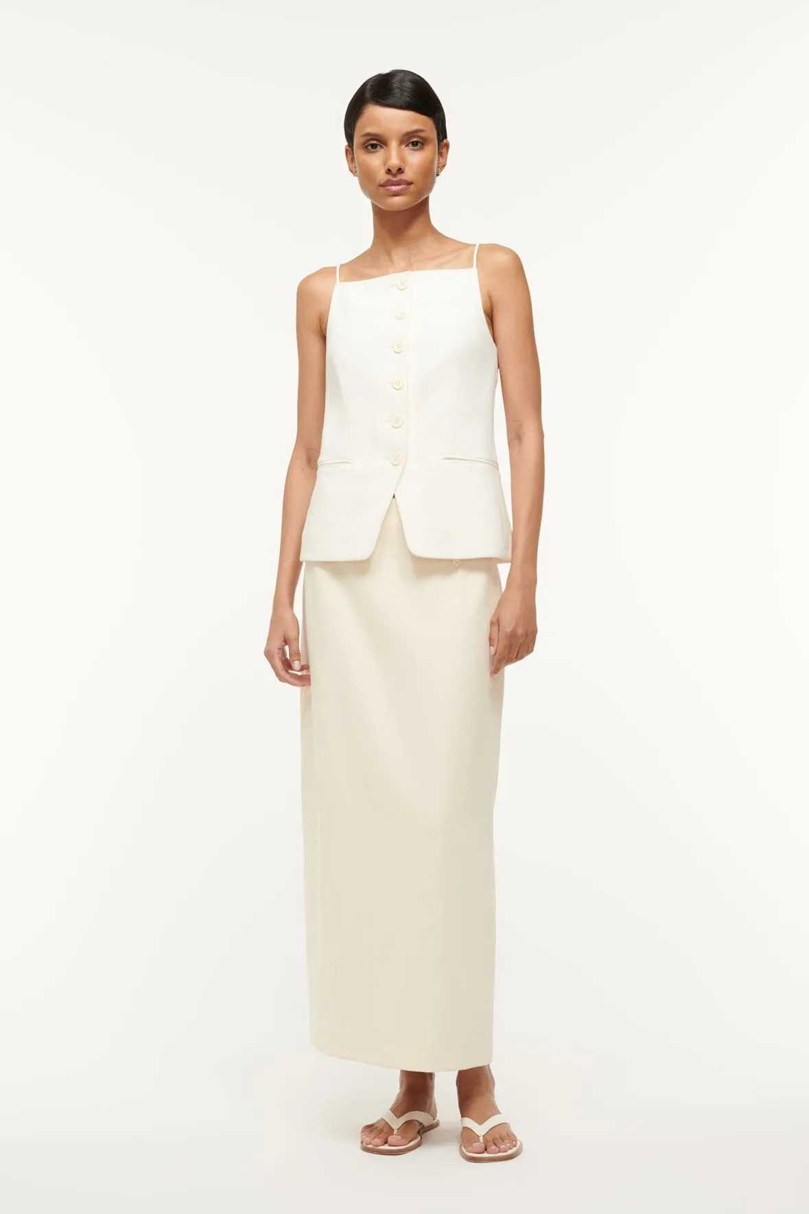 UNA TOP | ECRU sold by STAUD product image thumbnail 2