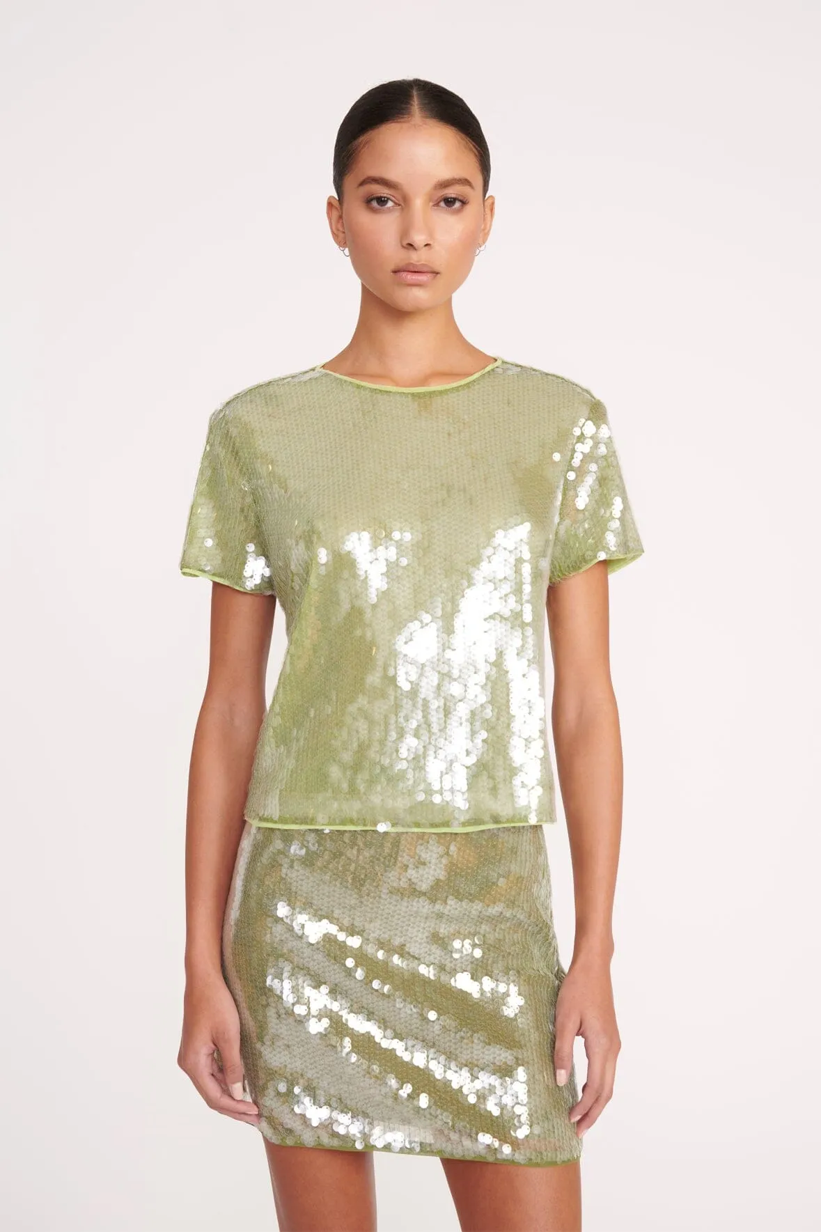 QUINCY TOP | GARDEN MOSS sold by STAUD product image thumbnail 5