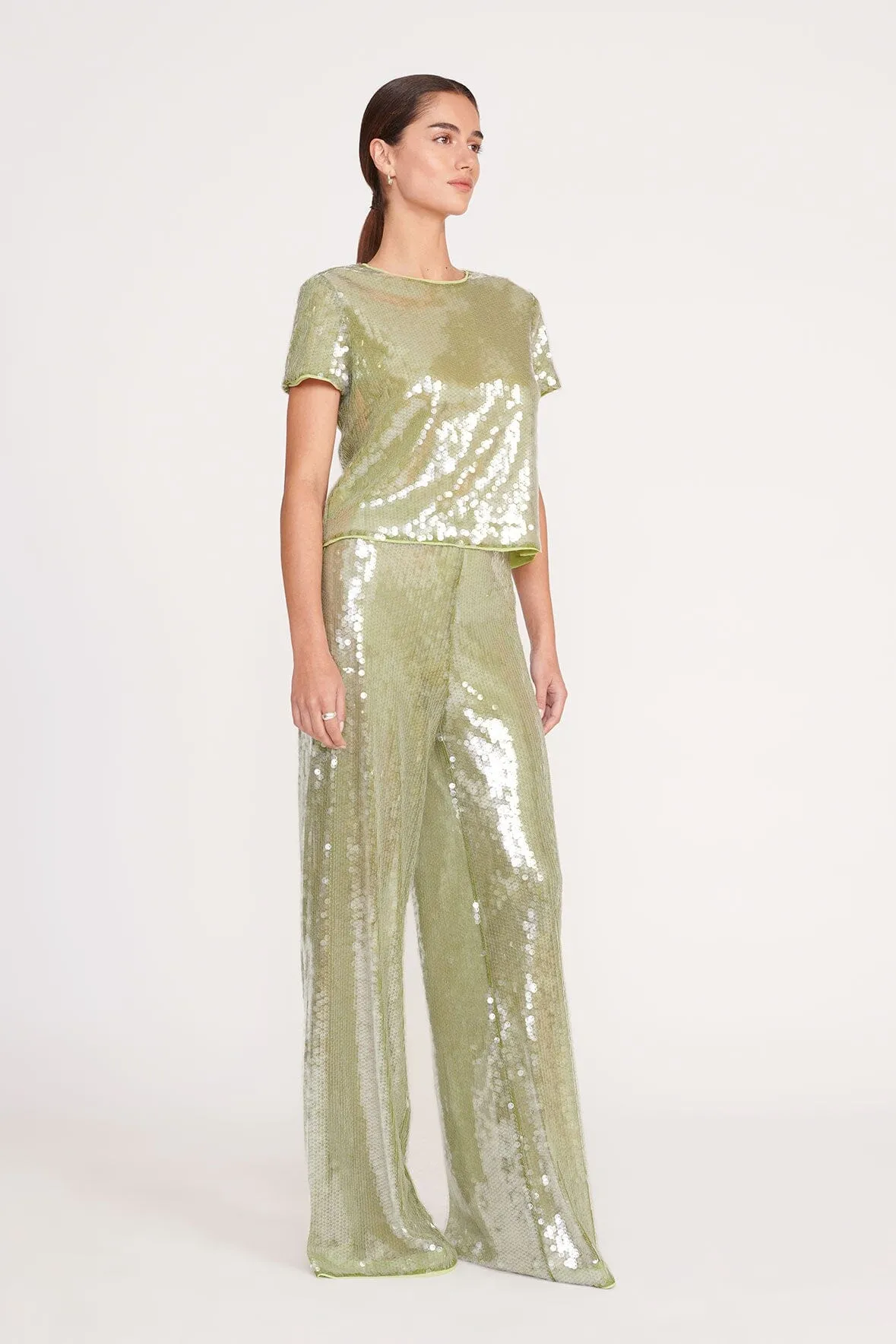 QUINCY TOP | GARDEN MOSS sold by STAUD product image thumbnail 3