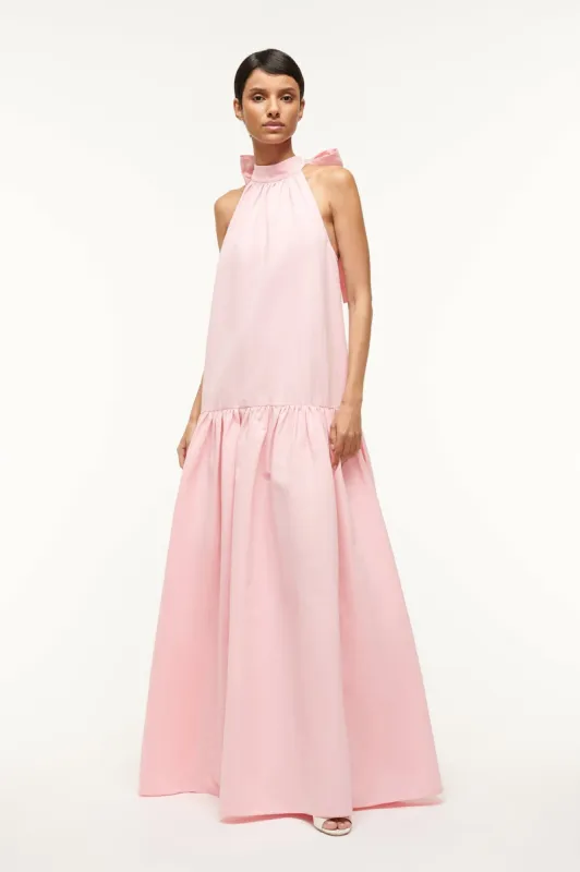 MAXI MARLOWE DRESS | PEARL PINK sold by STAUD