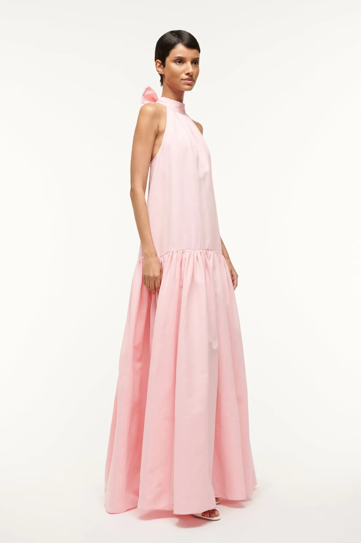 MAXI MARLOWE DRESS | PEARL PINK sold by STAUD product image thumbnail 4