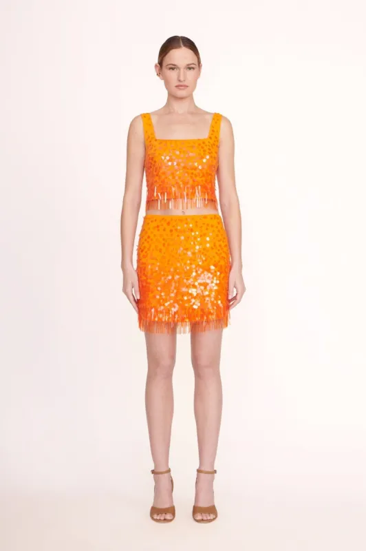 REBECCA SKIRT | PAPAYA made by STAUD