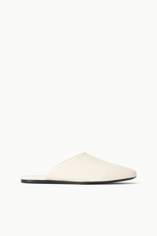 ABBY SLIPPER | CREAM sold by STAUD
