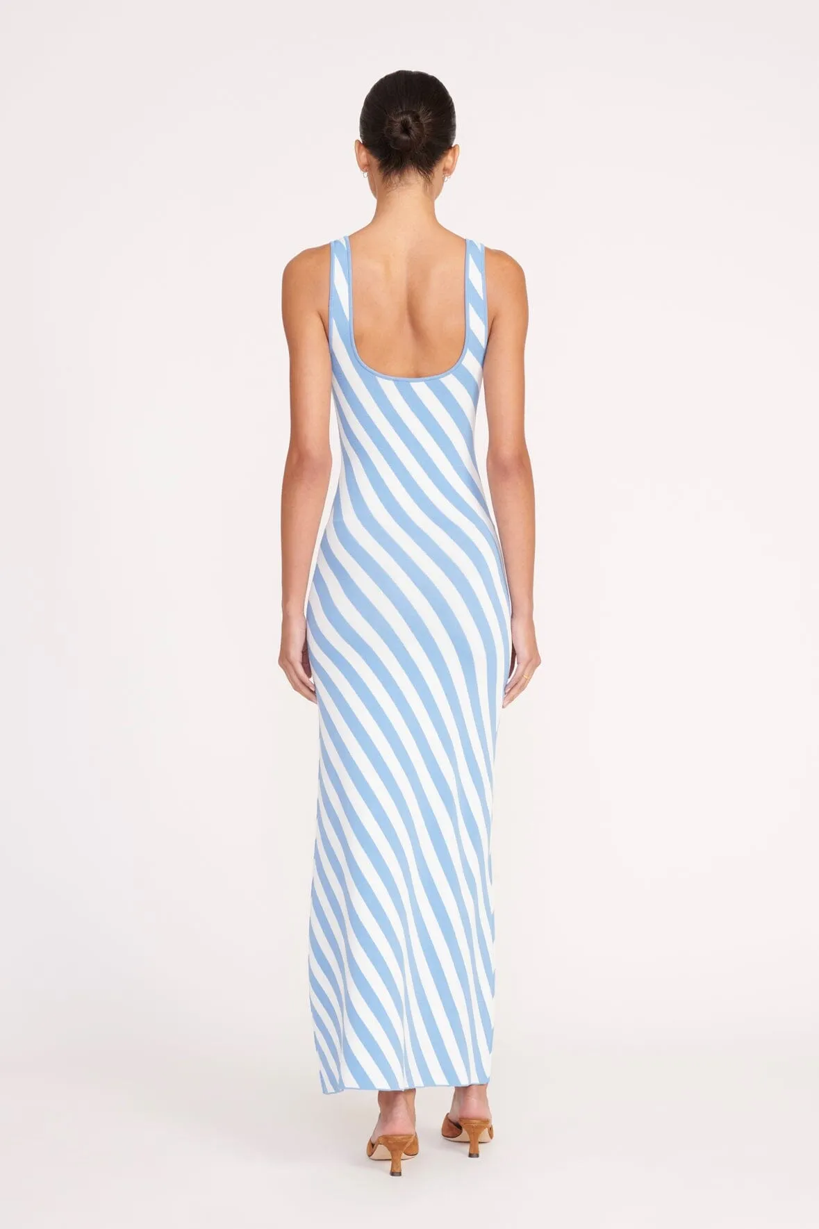 KATIE DRESS | BLUE SEASHORE STRIPE sold by STAUD product image thumbnail 5