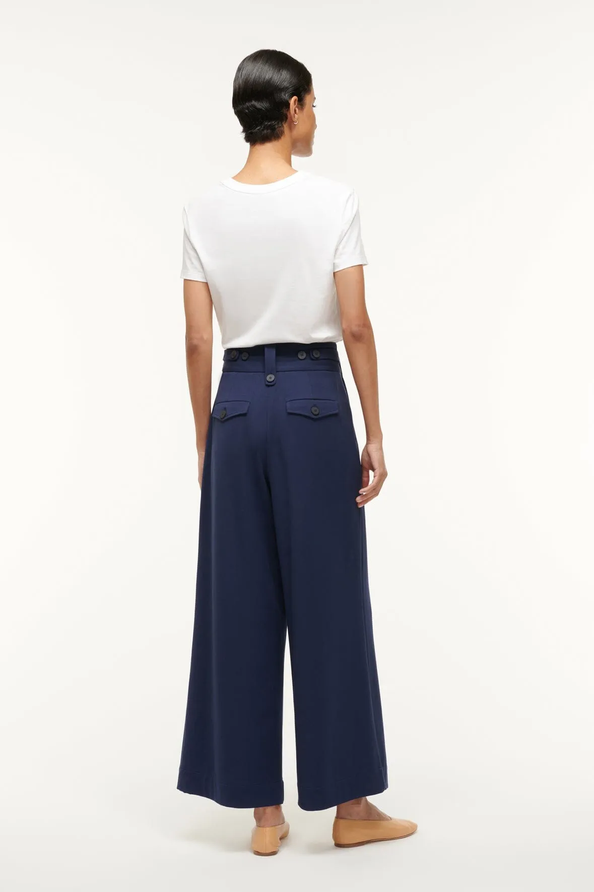 RUTH PANT | NAVY sold by STAUD product image thumbnail 4
