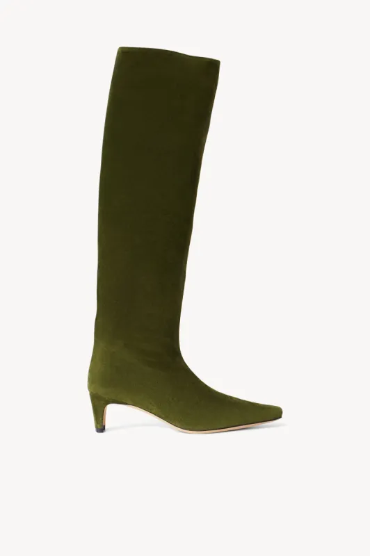 WALLY BOOT | OLIVE SUEDE sold by STAUD