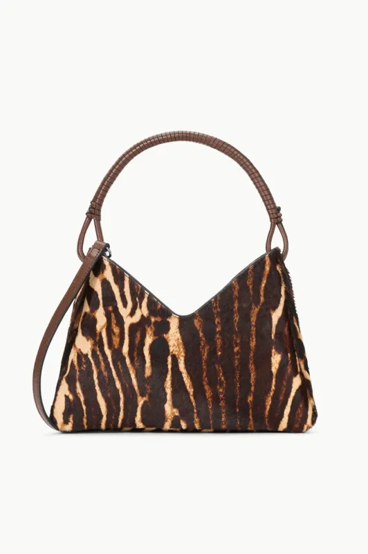 VALERIE SHOULDER BAG | LADY LEOPARD CACAO sold by STAUD