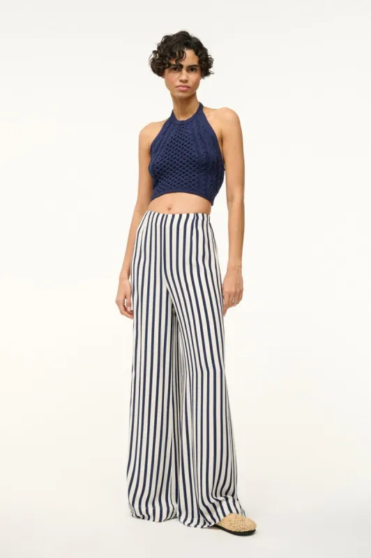 LUKE PANT | WHITE NAVY STRIPE made by STAUD