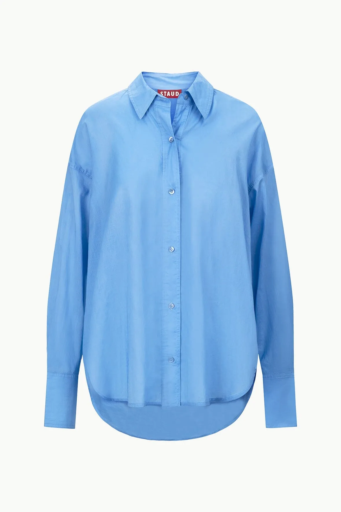 CHAMOMILE SHIRT | AZURE sold by STAUD product image thumbnail 5