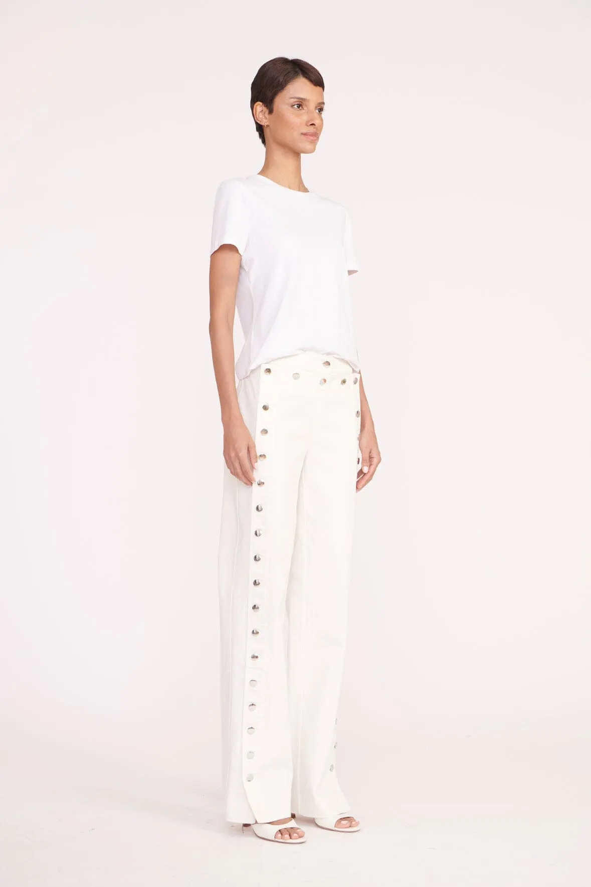CARTER PANT | WHITE sold by STAUD product image thumbnail 2