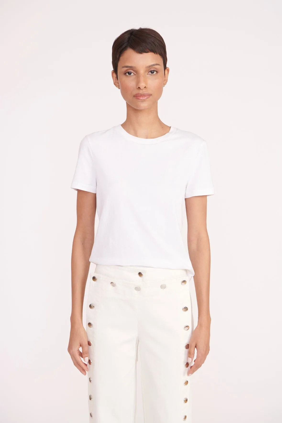CARTER PANT | WHITE sold by STAUD product image thumbnail 4