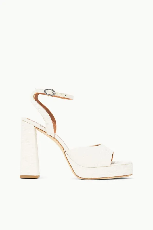 SOLANGE PLATFORM | WHITE sold by STAUD