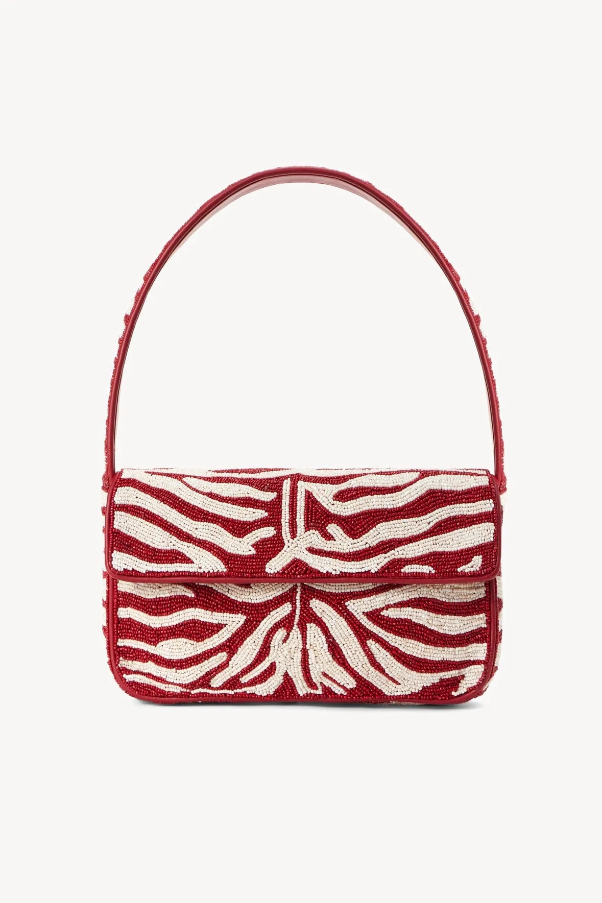 TOMMY BEADED BAG | SCARLET WHITE sold by STAUD