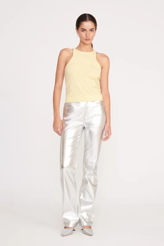 CHISEL PANT | SILVER sold by STAUD