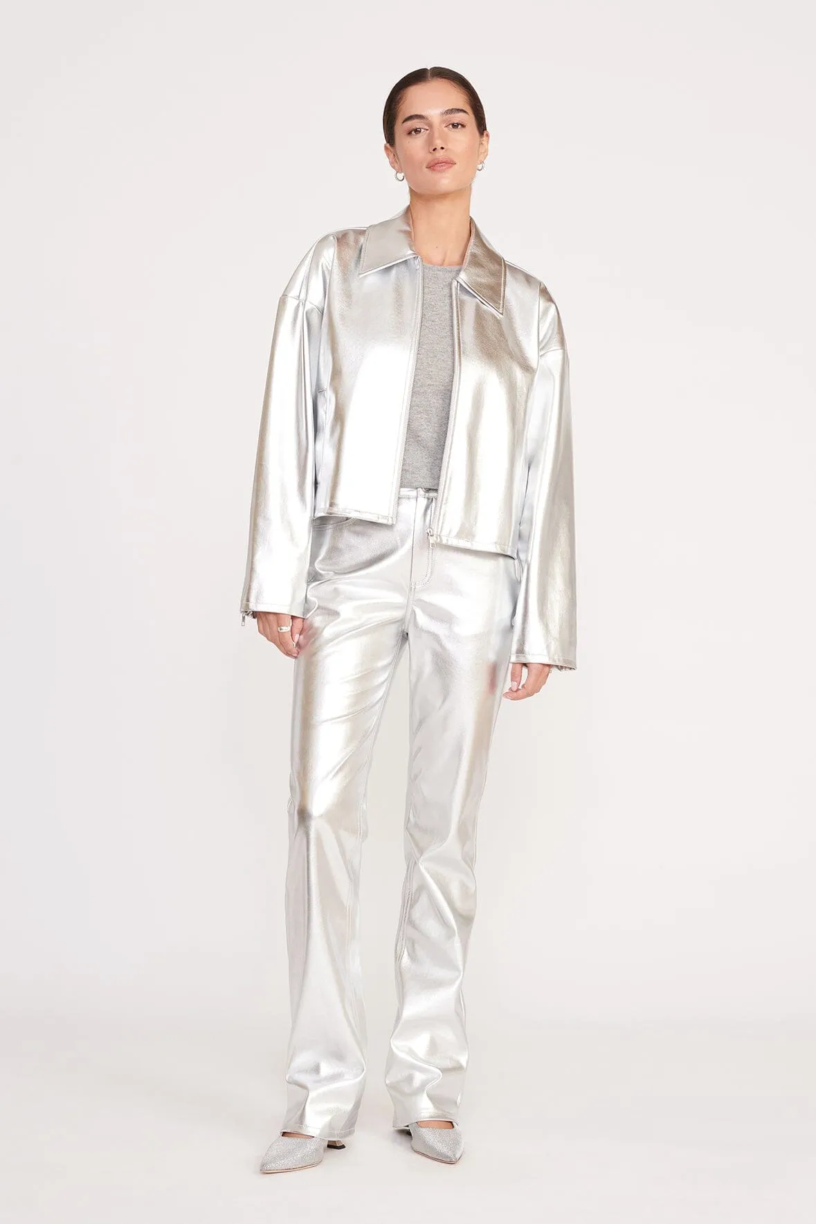 CHISEL PANT | SILVER sold by STAUD product image thumbnail 4