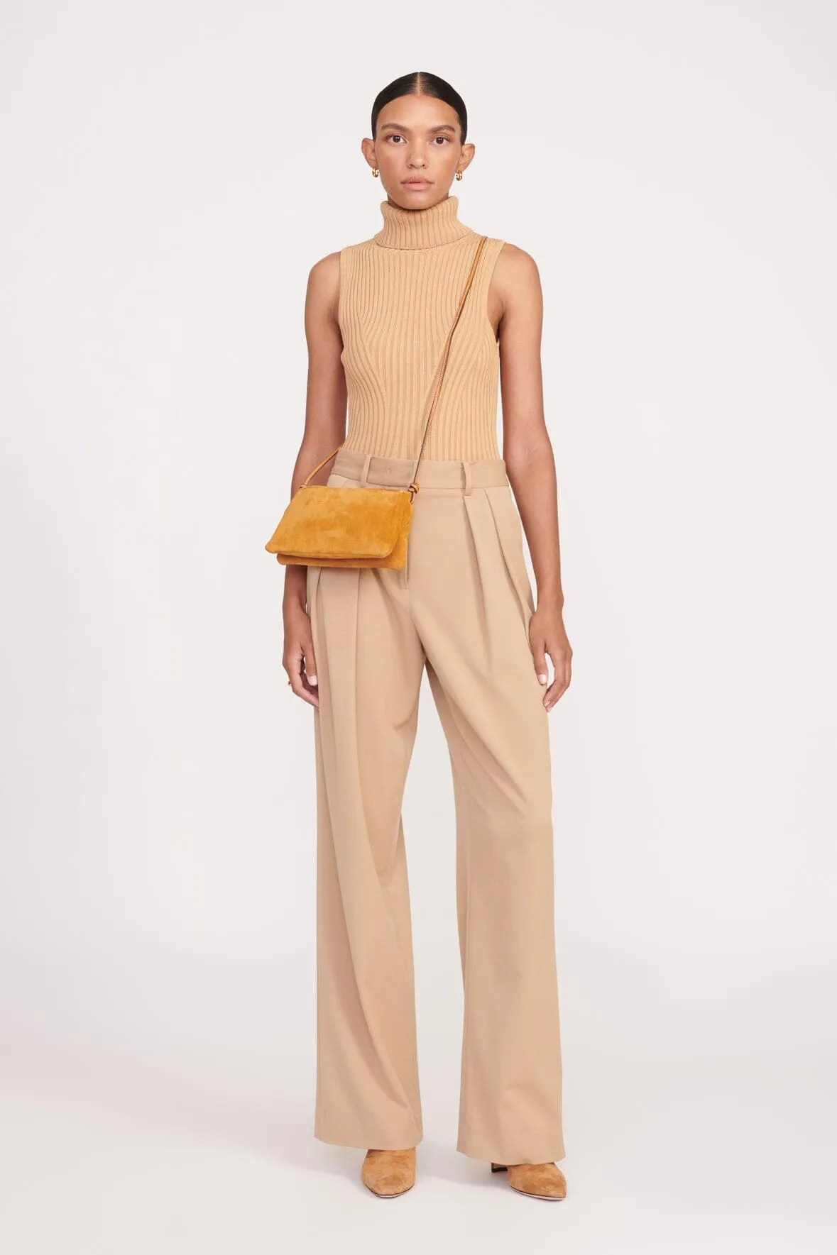 VIVI CROSSBODY BAG | TAN SUEDE sold by STAUD product image thumbnail 2