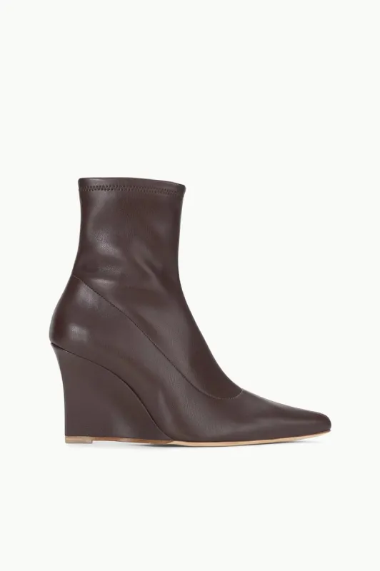 VESPER ANKLE WEDGE BOOT | ESPRESSO sold by STAUD