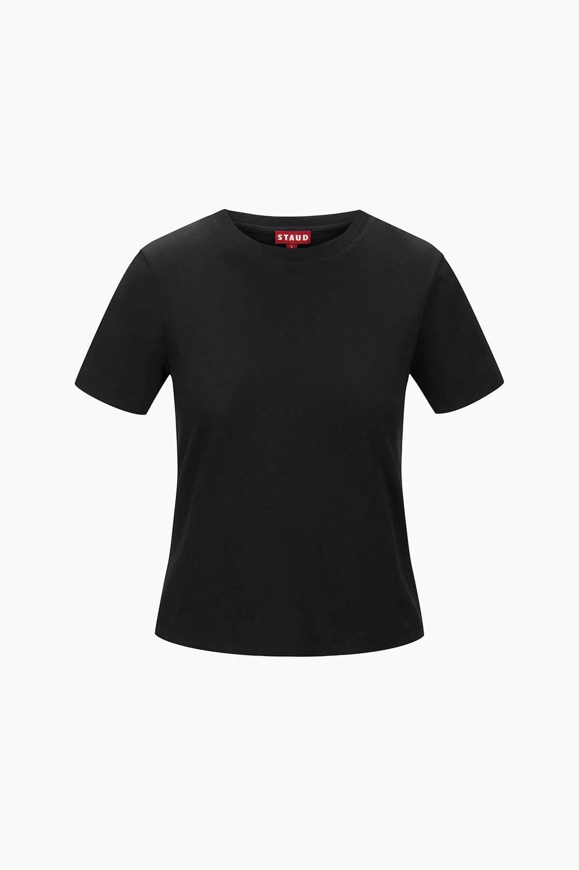 CREW NECK T SHIRT | BLACK sold by STAUD product image thumbnail 5