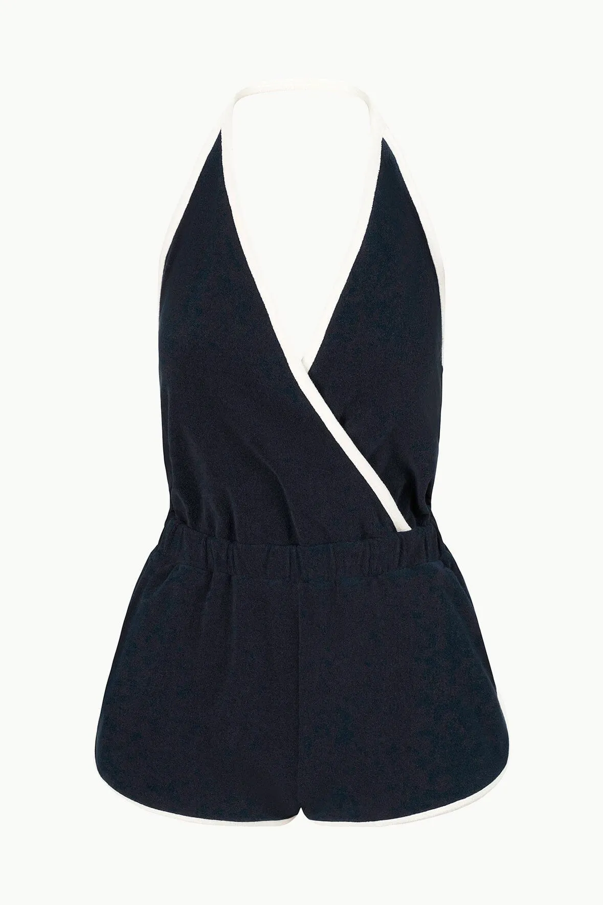 SINES COVERUP ROMPER | NAVY WHITE sold by STAUD product image thumbnail 5