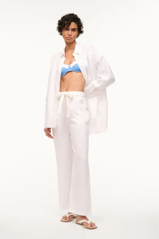 COLTON COVERUP SHIRT | WHITE sold by STAUD