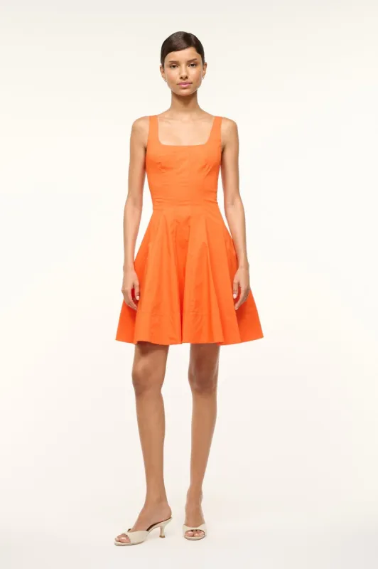 MINI WELLS DRESS | TANGERINE sold by STAUD