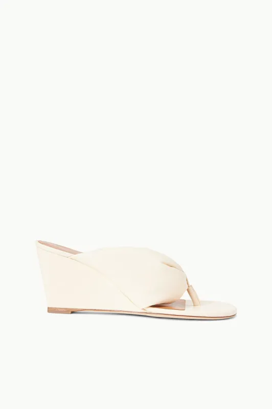 DAHLIA WEDGE | CREAM sold by STAUD