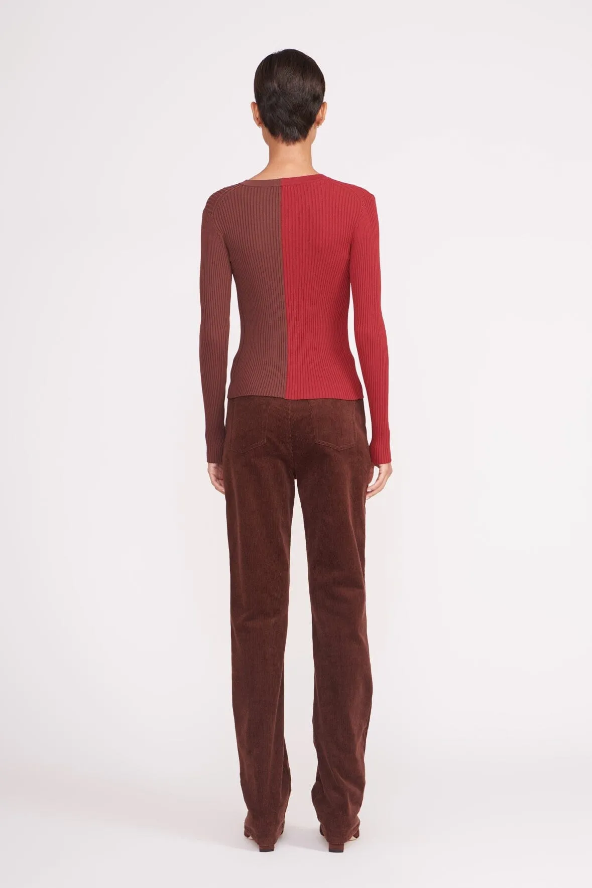 CARGO SWEATER | SYRAH CHOCOLATE sold by STAUD product image thumbnail 4