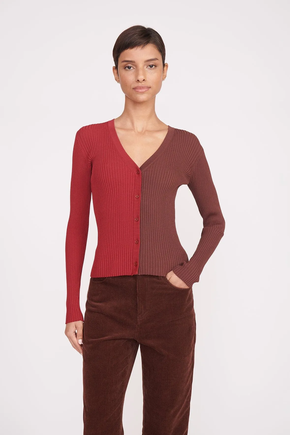 CARGO SWEATER | SYRAH CHOCOLATE sold by STAUD product image thumbnail 2